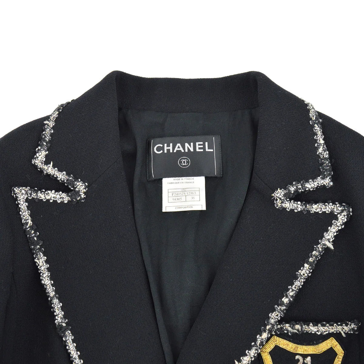 Chanel 2005 Black & White "Devil Wears Prada" Jacket #38