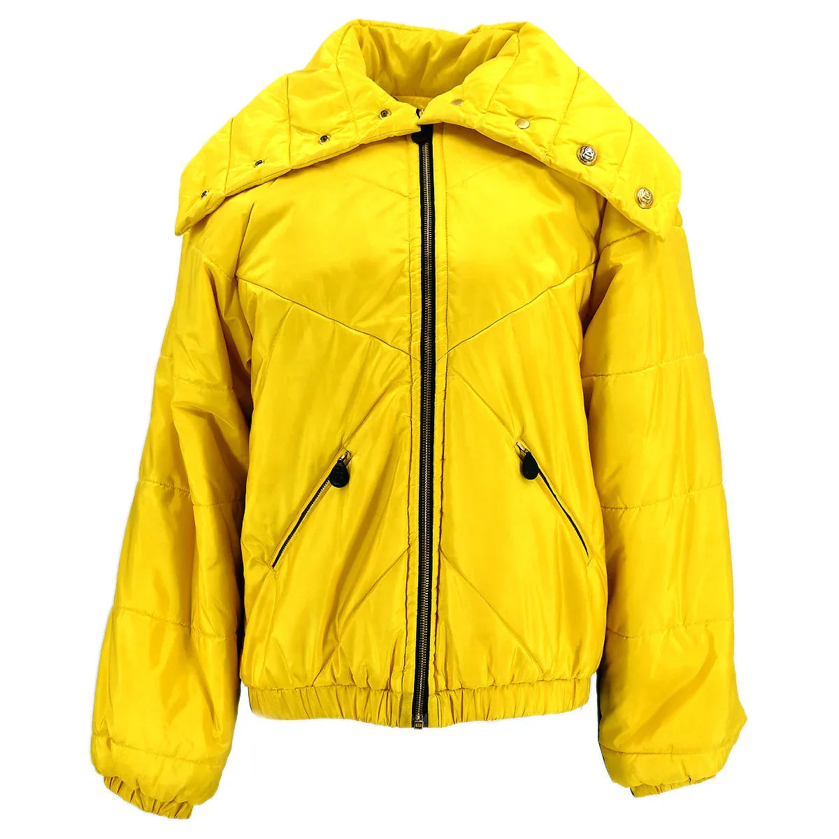 Chanel 1996 fall logo-tape puffer jacket