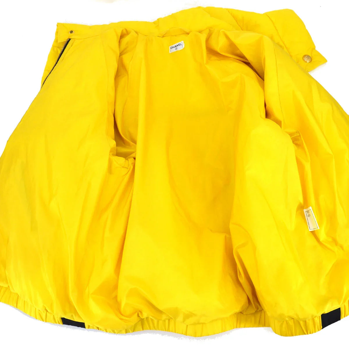 Chanel 1996 fall logo-tape puffer jacket