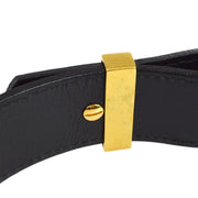 Chanel 1996 CC Buckle Belt Black #75