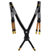 Chanel * Suspenders Black Small Good