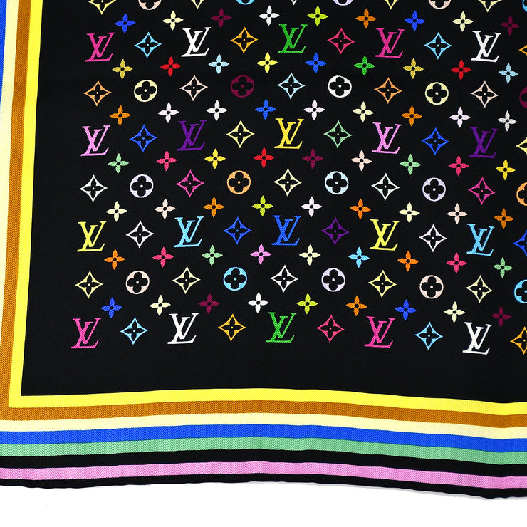 Vtg 2000s Louis Vuitton Takashi Murakami LV Monogram Black Rainbow