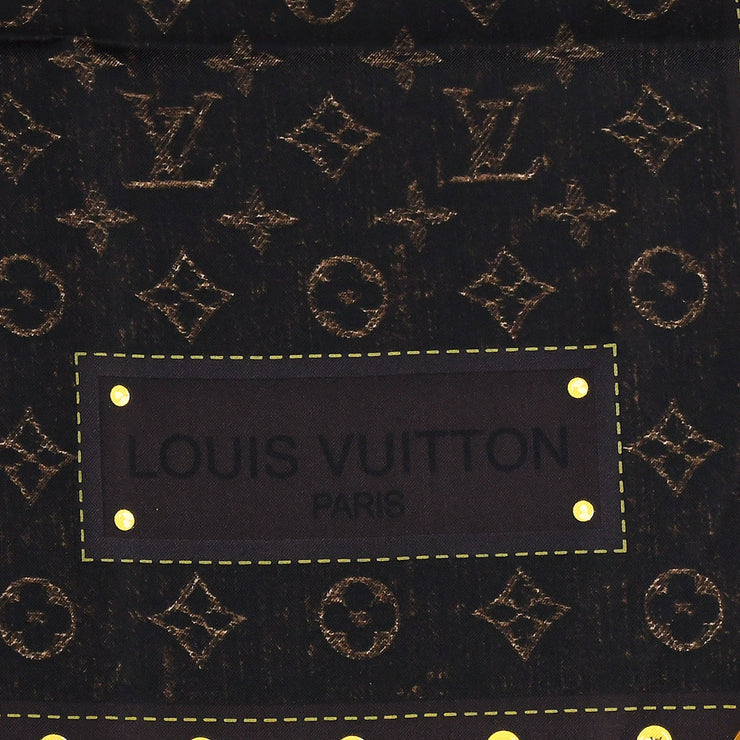 Louis Vuitton Scarf Brown Small Good 401910 49442