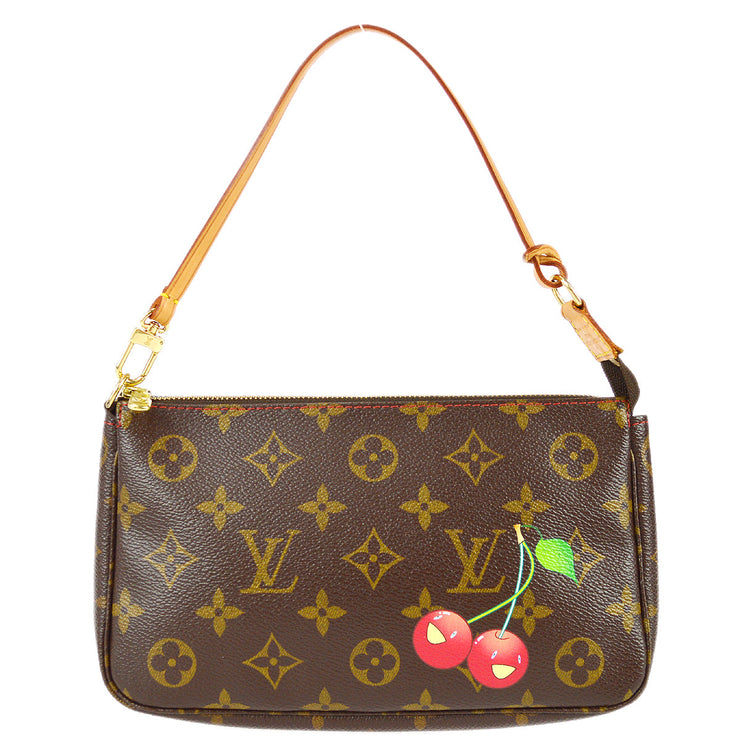 Louis Vuitton Louis Vuitton Pochette Accessories Cherry Monogram