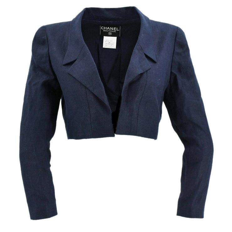 Chanel 1995 spring CC-buttons cropped blazer #40