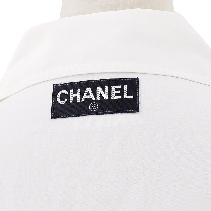 Chanel Blouse Shirt White 58758