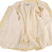 CHANEL- Vintage White CC Suit Jacket and Skirt Set - Size 38 - US 6 - 80s  90s