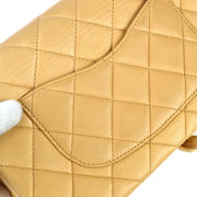 Chanel 1997-1999 Classic Single Flap Medium Beige Lambskin