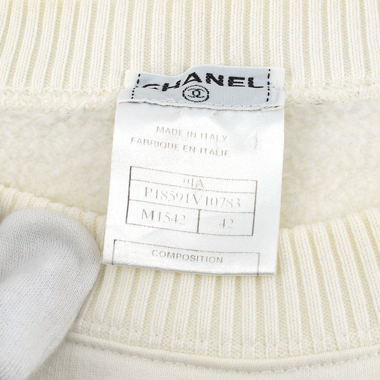 Chanel 2001 fall Mademoiselle print sweatshirt #42