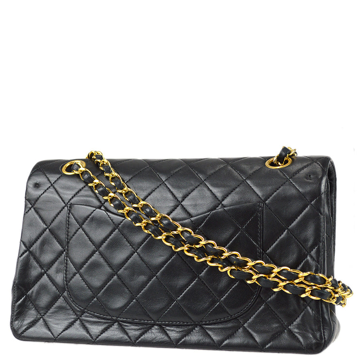 Chanel Vintage Flap Bag with Purse Pouch Black Lambskin 24K Gold Hardw –  Coco Approved Studio