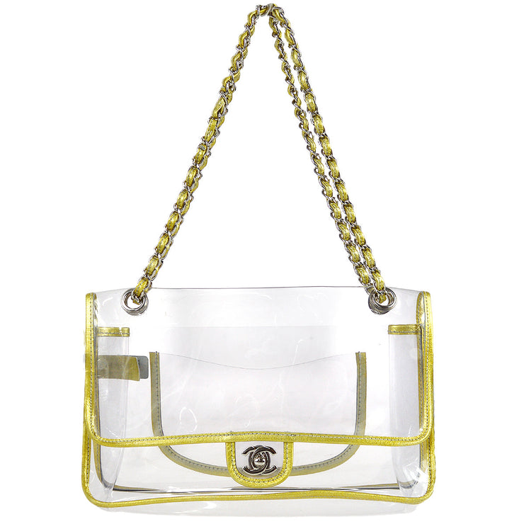 Chanel Vintage Clear White Vanity Handbag · INTO