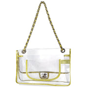 Chanel 2006-2008 Trimmed PVC Large Classic Single Flap Bag