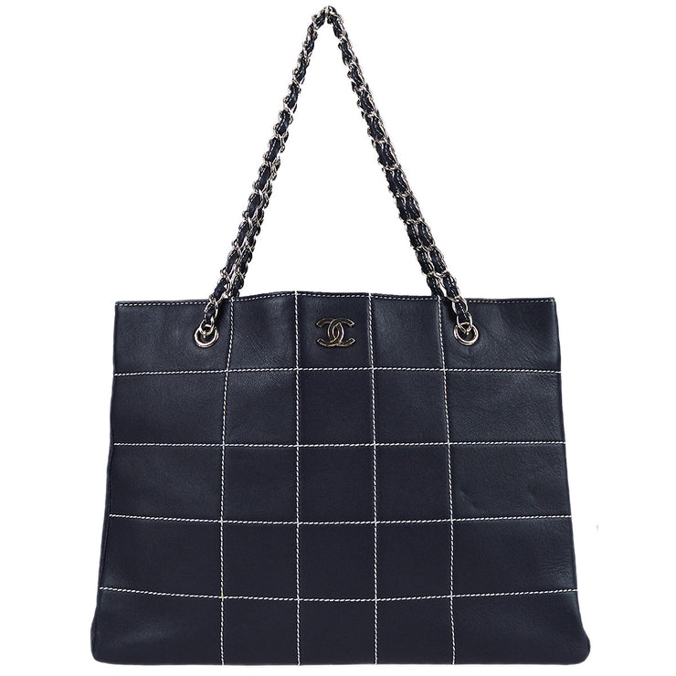 Chanel 2000-2001 Wild Stitch Tote Handbag Navy Calfskin – AMORE Vintage  Tokyo