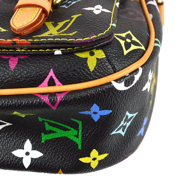 Louis Vuitton Black Multicolor SOLOGNE Shoulder Bag