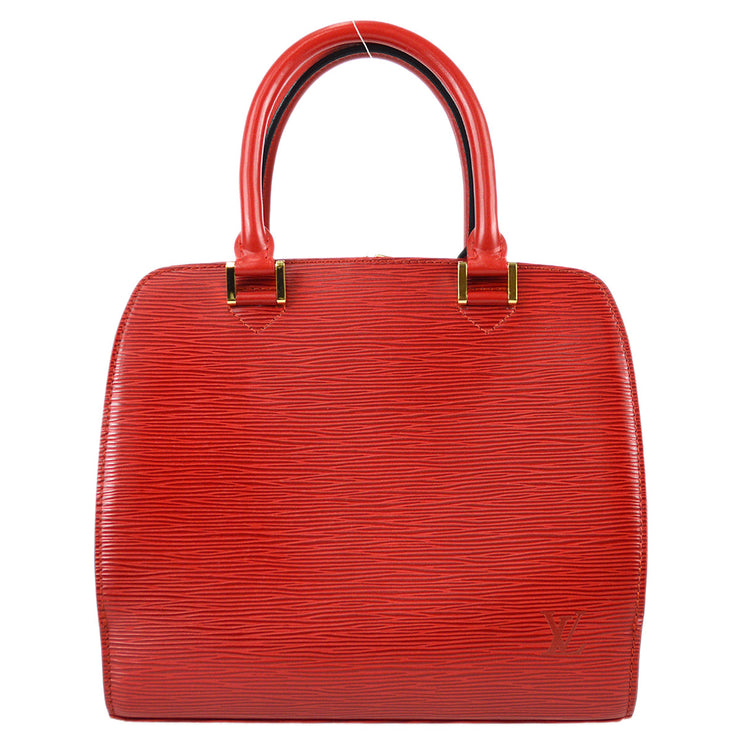 Louis Vuitton 1998 Pont Neuf Handbag Epi Red M52057