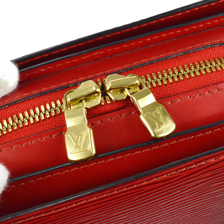 Louis Vuitton 1998 Pont Neuf Handbag Epi Red M52057