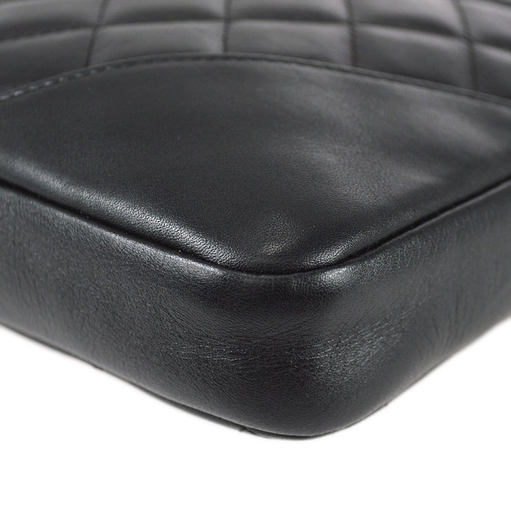 CHANEL Cambon Pochette Shoulder Bag Handbag Vintage Authentic Black White