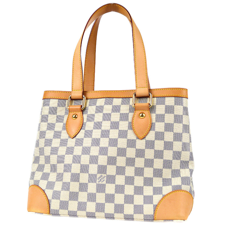 Authentic Louis Vuitton Damier Azur Hampstead PM N51207 Shoulder