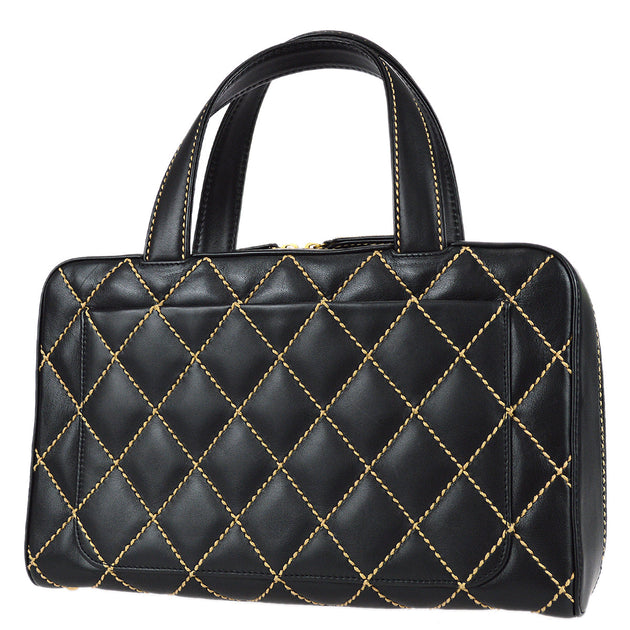 Chanel 2001-2003 Wild Stitch Handbag Black Calfskin – AMORE