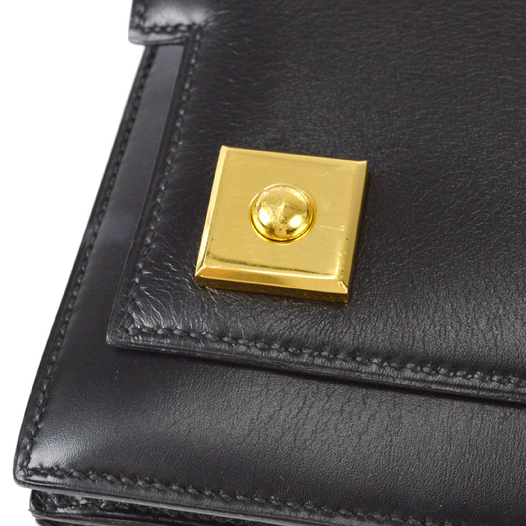 Hermes 1988 Piano Handbag Box Calf Black