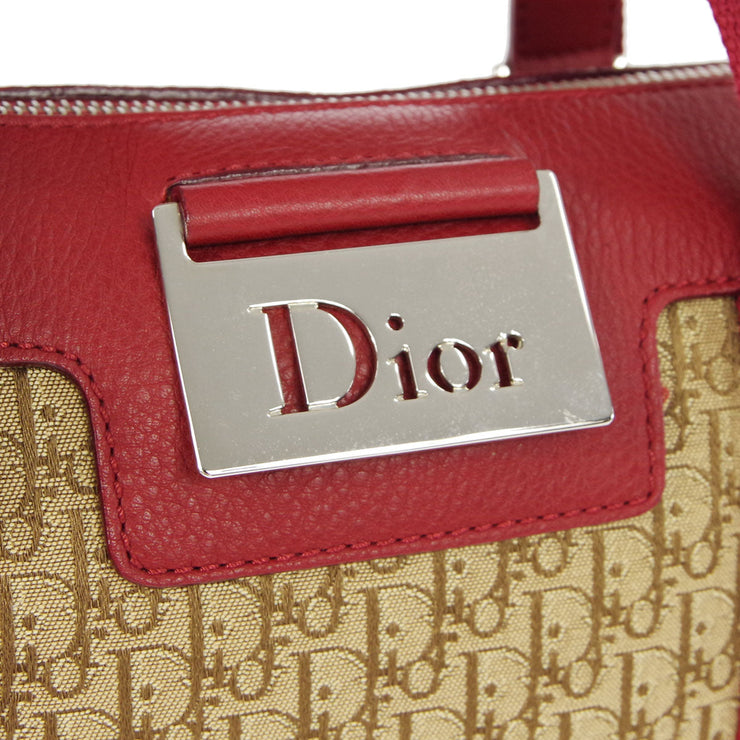 Christian Dior 2005 Street Chic Trotter Handbag Beige