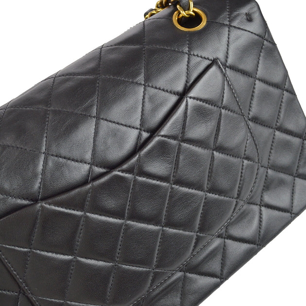 Chanel 1994-1996 Black Lambskin Small Double Sided Classic Flap Bag – AMORE  Vintage Tokyo