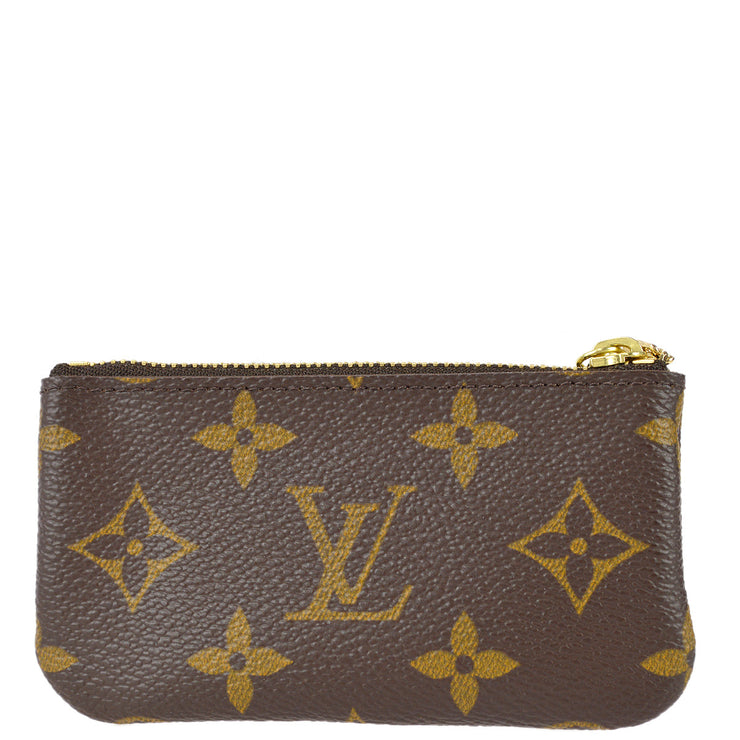 LOUIS VUITTON Monogram Porte Monnaie Plat Coin Purse M61930 LV