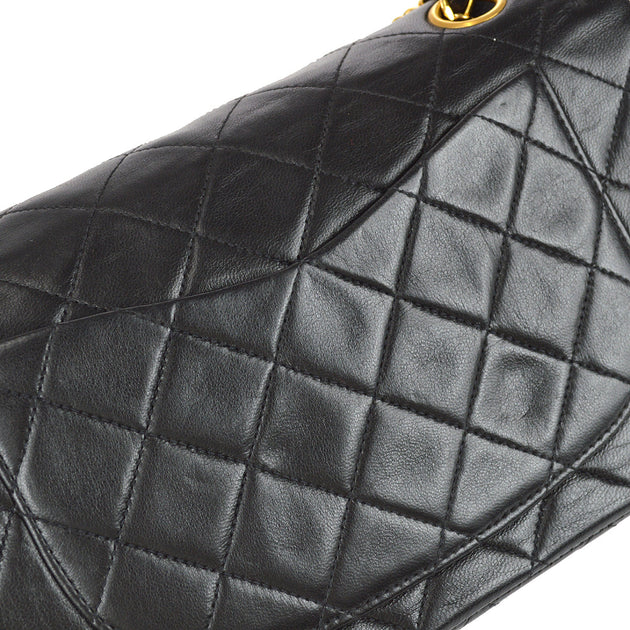 Chanel 1994-1996 Black Lambskin Small Classic Double Flap Shoulder Bag –  AMORE Vintage Tokyo