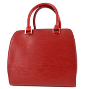 Louis Vuitton 1999 Red Epi Pont Neuf Handbag M52057