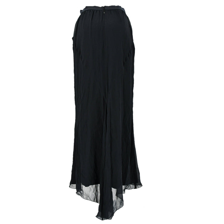 Chanel 2002 fall high-waisted silk maxi skirt #38 – AMORE Vintage Tokyo