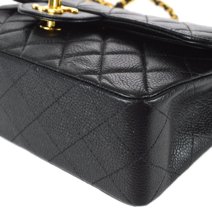 Chanel Around 2000 Made Caviar Skin Classic Flap Chain Bag 25Cm