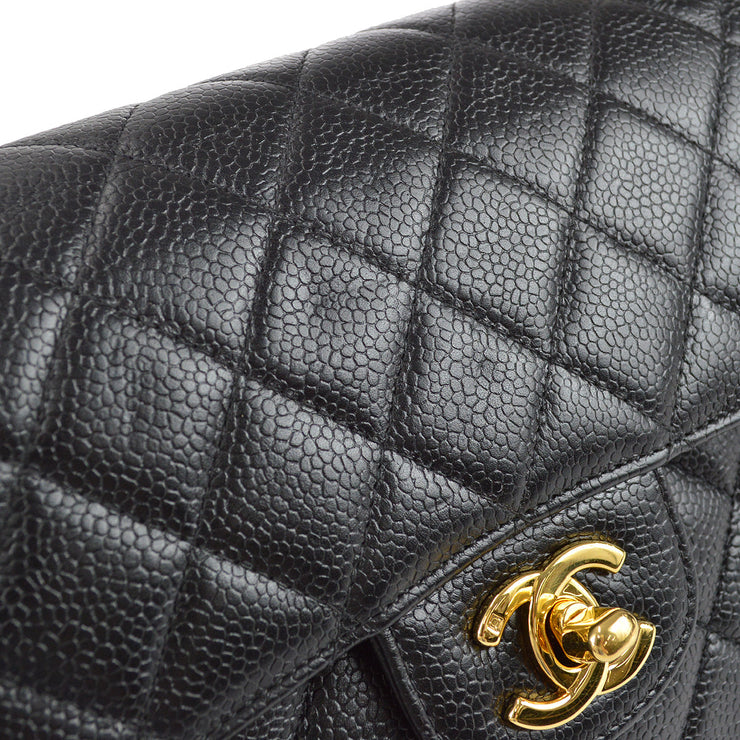 Chanel 2000-2001 Black Caviar Small Classic Double Flap Shoulder Bag –  AMORE Vintage Tokyo