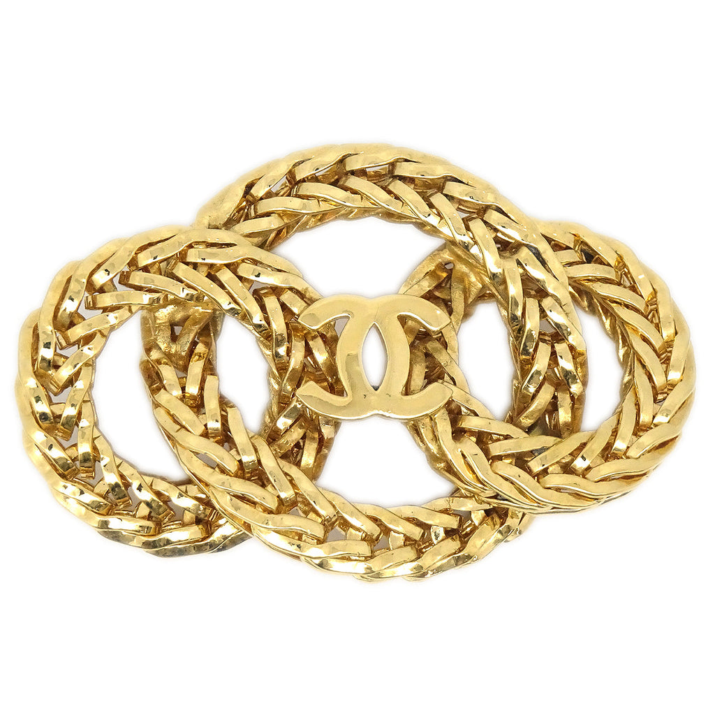 Chanel CC Brooch Pin Gold