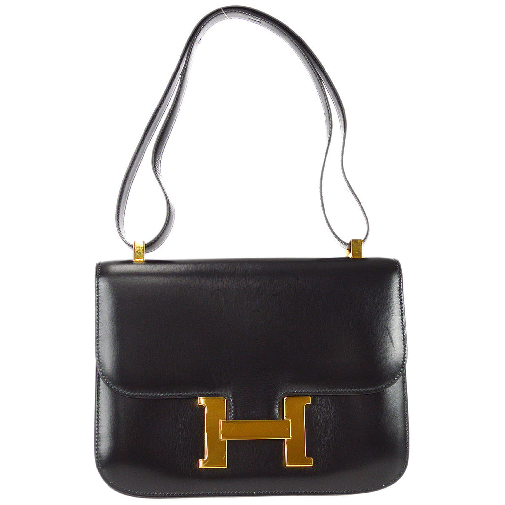 HERMES 1993 KELLY SPORT GM Black Box Calf – AMORE Vintage Tokyo