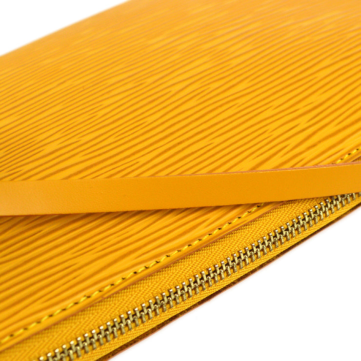 LOUIS VUITTON Epi Pochette Accessoires Pouch Yellow M52989 LV Auth 45368  Leather ref.964588 - Joli Closet
