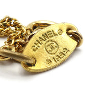Chanel Mini CC Gold Chain Pendant Necklace 1982