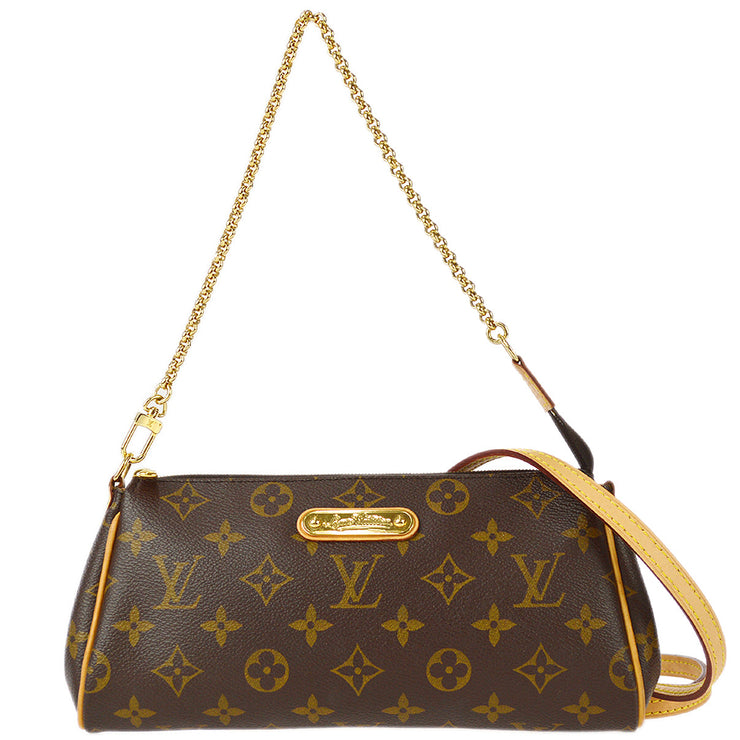 Louis Vuitton Shoulder Bag Eva Chain M95567 Monogram Canvas Brown Women's  LOUIS VUITTON