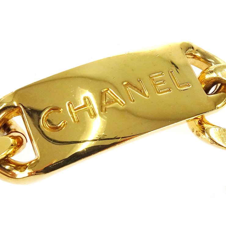 Chanel Medallion Chain Belt White 95P Small Good