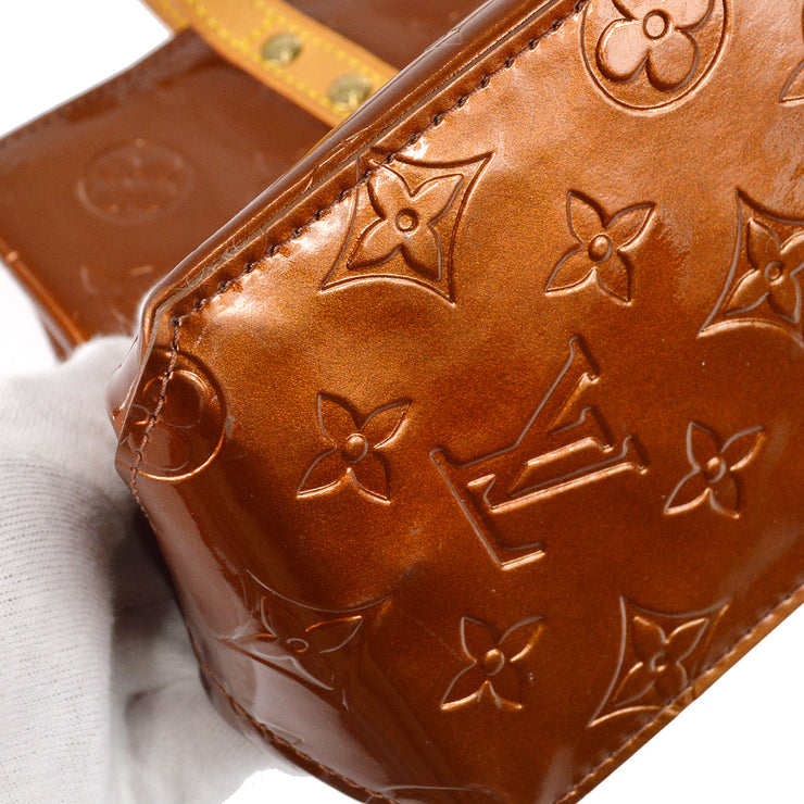 Louis Vuitton Bronze Vernis Reed PM Tote Handbag M91146 – AMORE