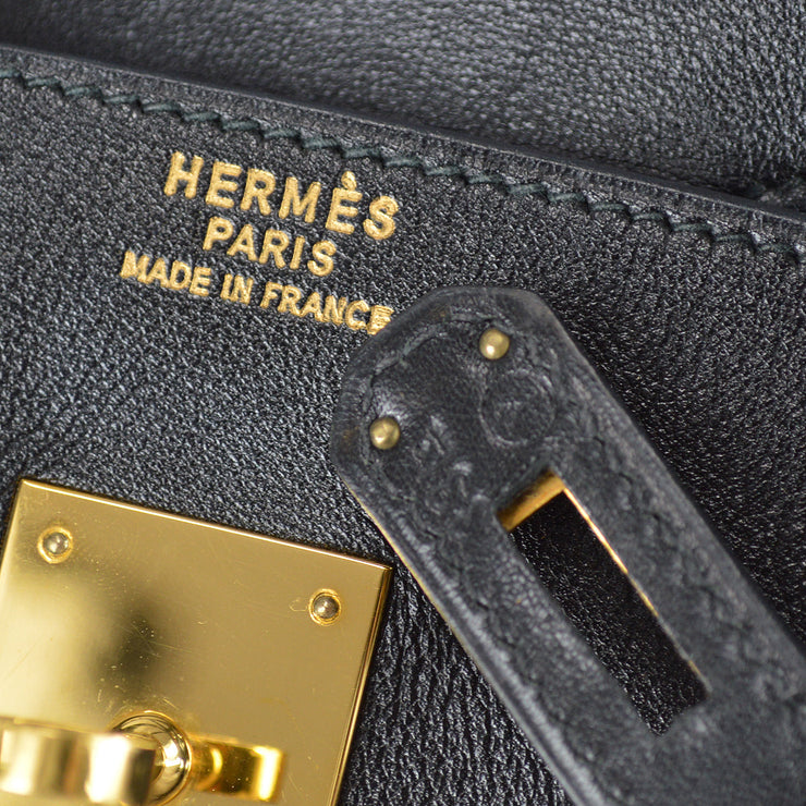 Hermes 2010 Black Clemence Birkin 35 – AMORE Vintage Tokyo
