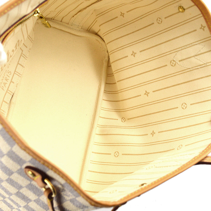 Louis Vuitton 2010 Damier Azur Neverfull PM Tote Handbag N51110