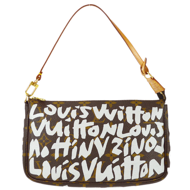 Louis Vuitton 2001 Monogram Graffiti Pochette Accessoires M92191