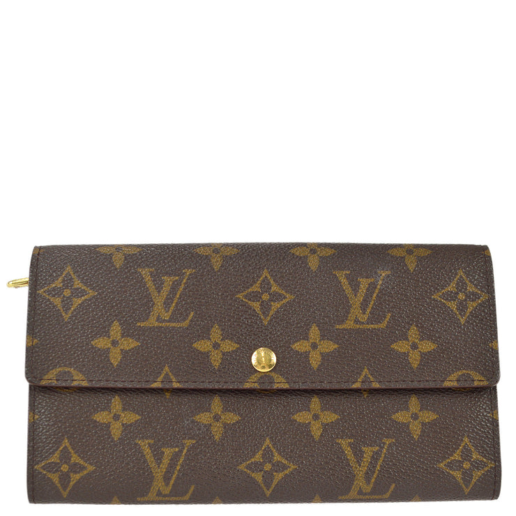 Louis+Vuitton+M61734+Monogram+Canvas+Purse+-+Brown for sale online