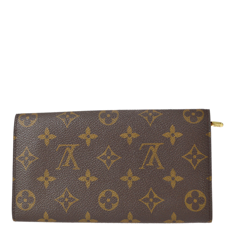 Louis Vuitton Long Wallet Portefeuille Sarah Brown Monogram M61734 CA0