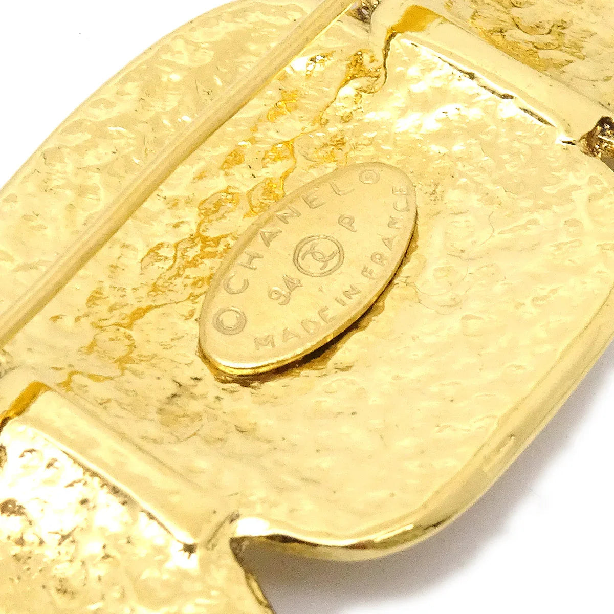 Chanel Triple CC Brooch Pin Gold 94P