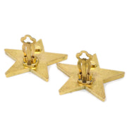 Chanel Star Earrings Clip-On Yellow 01P