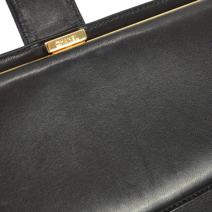 Chanel 2004-2005 Black Caviar Timeless Long Wallet