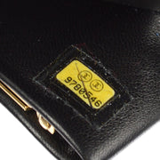 Chanel 2004-2005 Black Caviar Timeless Long Wallet