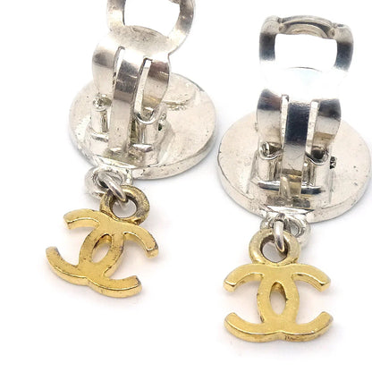 Chanel Dangle Earrings Clip-On Gold 97P