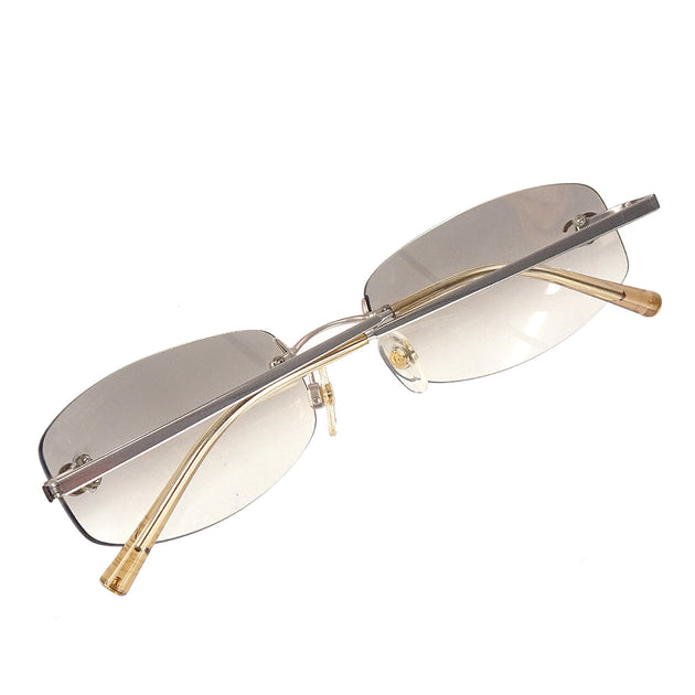 Chanel Frameless Foldable Logo Clear Sunglasses